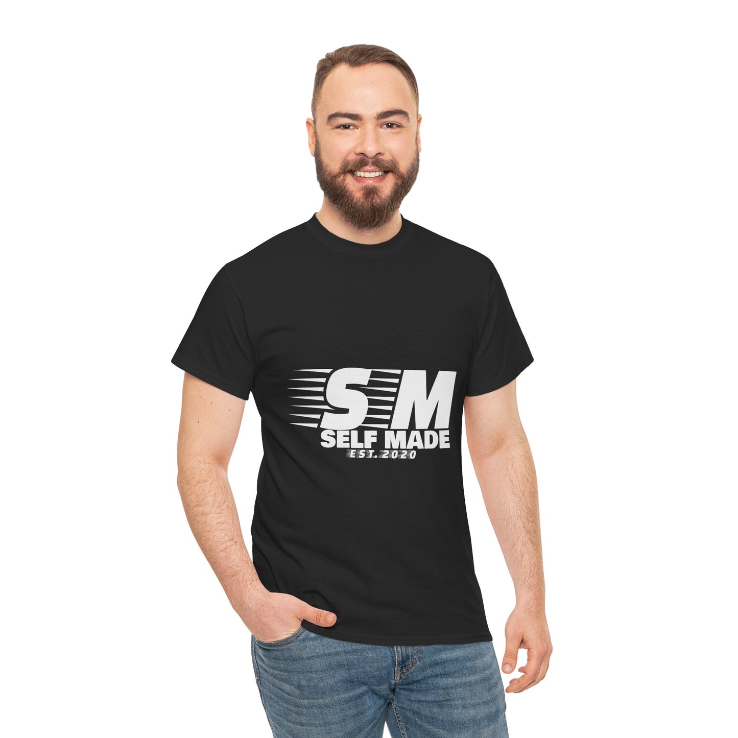 Self Made Unisex Heavy Cotton Tee - Inspirational Graphic T-Shirt