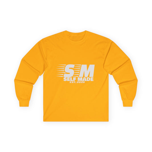 Self Made Unisex Long Sleeve Tee, Motivational Quote Shirt, Comfortable Cotton Top, Casual Wear, Gift for Entrepreneurs