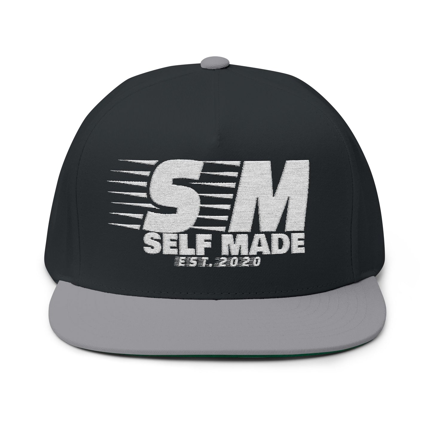 Self Made Flat Bill Cap - Stylish Embroidered Snapback for Trendsetters