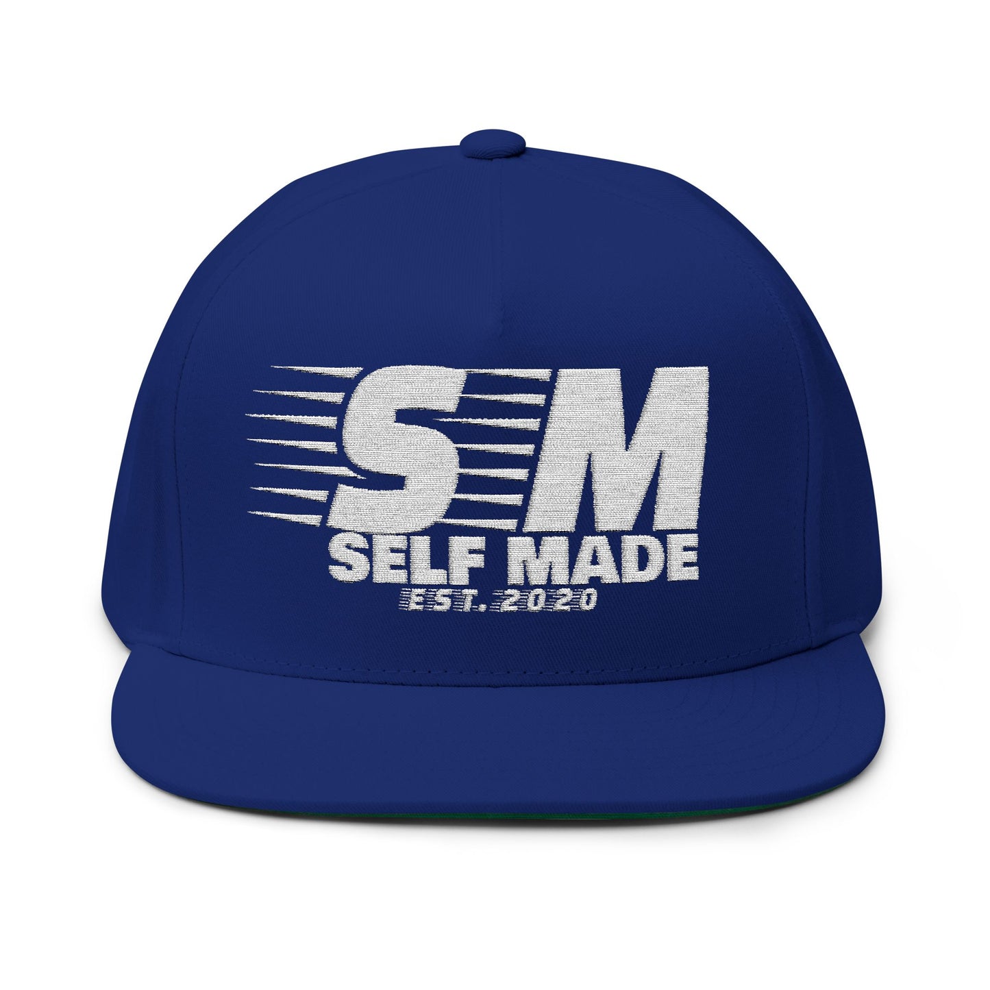 Self Made Flat Bill Cap - Stylish Embroidered Snapback for Trendsetters